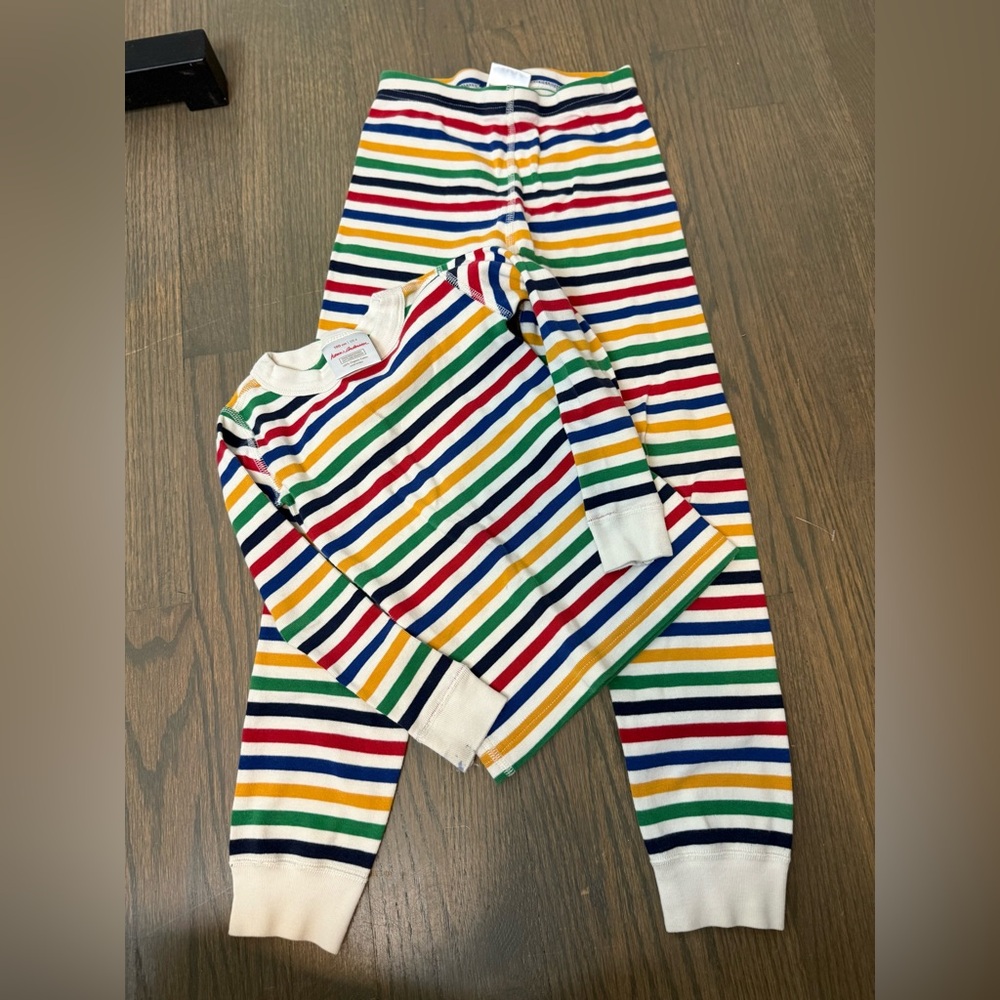 Hanna Andersson Multicolor Striped Pajamas 8